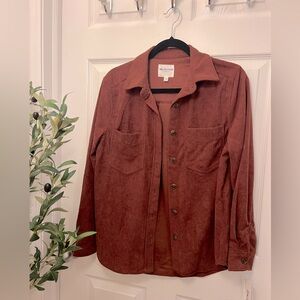 Wallflower Rust Button Down Shirt